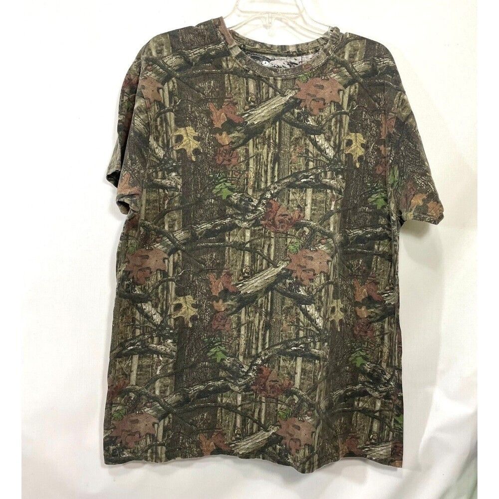 Mossy Oak T Shirt Mens XL Camo Break-Up Infinity Short Sleeve Hunting Outdoor